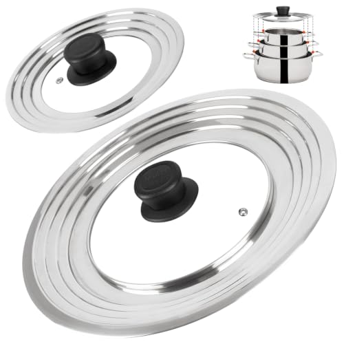 Universal Lids with Tempered Glass Top Fits 6