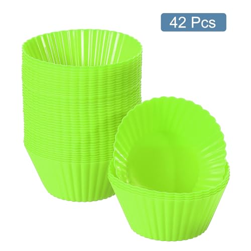 42Pcs Silicone Cupcake Liners