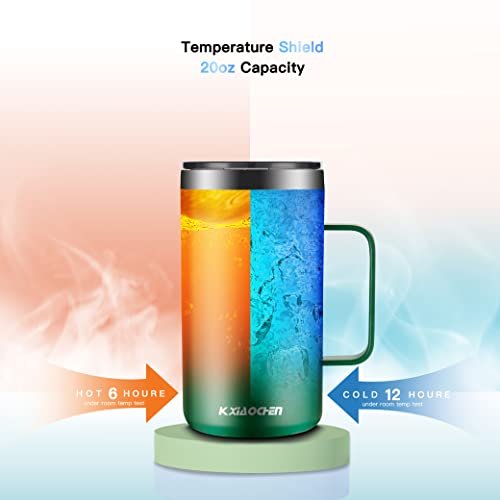 20 oz Insulated Coffee Mug (A1.Emerald / 20 ounces (1 pack))