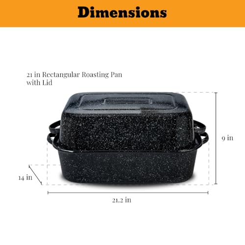 25 lb Rectangular Roaster Set