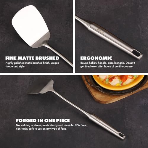 18 10 Stainless Steel Small & Large Cooking Spoons Set (16-Pieces)