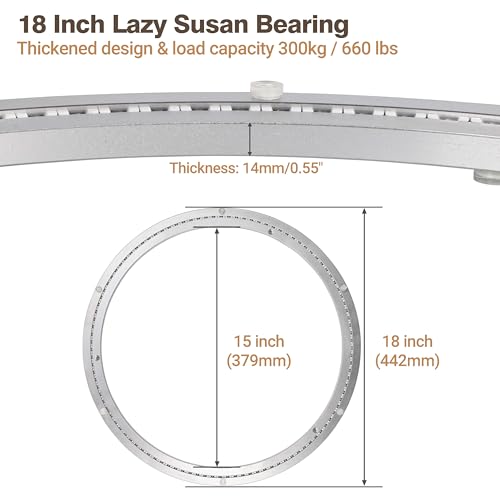 18 Inch Lazy Susan Bearing Aluminum Alloy Rotating Turntable
