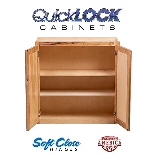 Quicklock RTA (12"D x 36"W x 24"H Standard / Rustic Hickory)