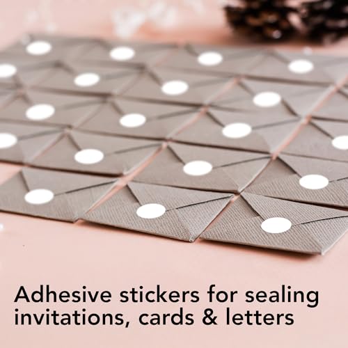 White Perforated Round Circle Dot Sticker 1 (White / 0.5 Inch)