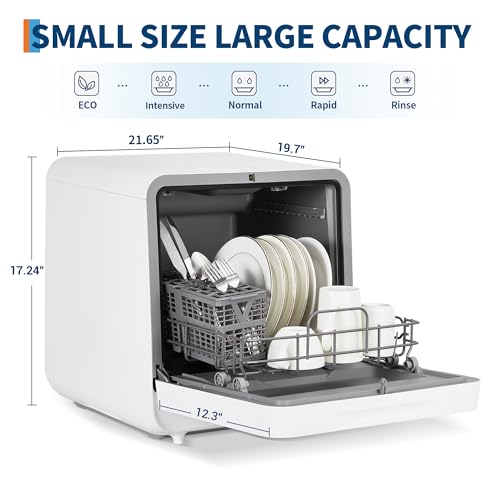 Portable Dishwasher Countertop with Large LED Display (With-Tank)