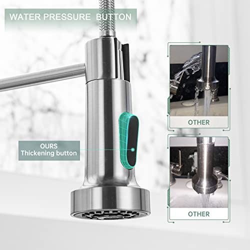 Laundry & Utility Sink Faucet with Pull (Brushed Nickel)
