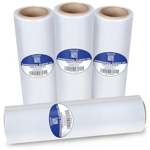 4 Pack of 18'' Stretch Wrap for Moving (1200 Foot)