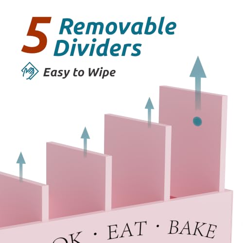 Extra Large Utensil Holder Countertop for Kitchen Counter (Pink)