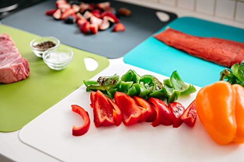 Heavy Duty Cutting Board Grippmat (11.5 x 14 inches / Gray / Turquoise / White / Green)