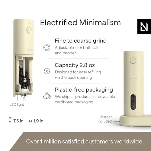 Electric Salt and Pepper Grinder Set