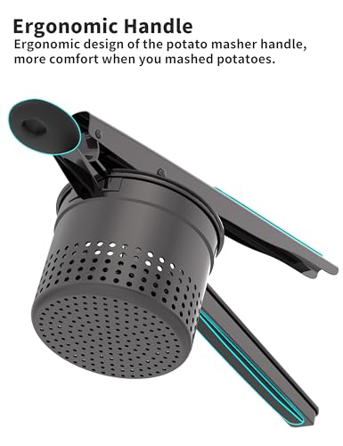 Large 15oz Potato Ricer (Black-Black)