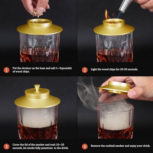 Cocktail Smoker Kit (Golden)