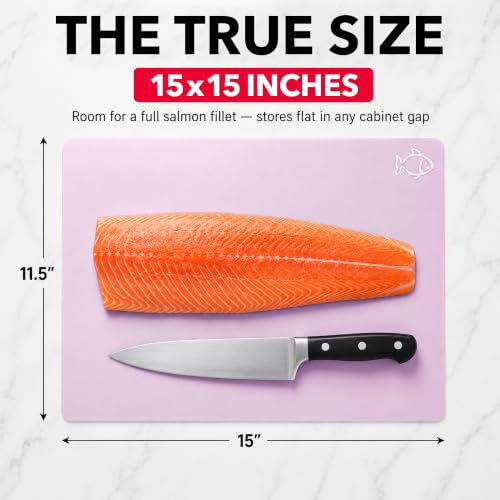 Flexible Plastic Cutting Board Mats for Kitchen (Pastel)