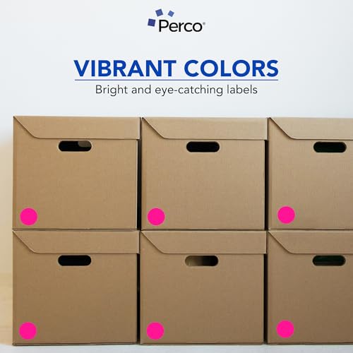 Neon Pink Round Circle Dot Sticker 2 (Neon Pink / 2 Inch)