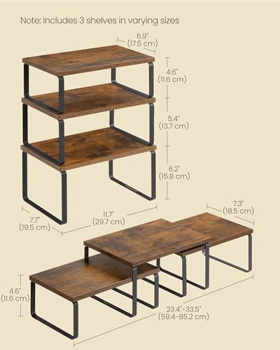 Cabinet Organizer Shelf (3 Count)