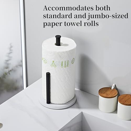Matte Black Paper Towel Holder for Kitchen Countertop