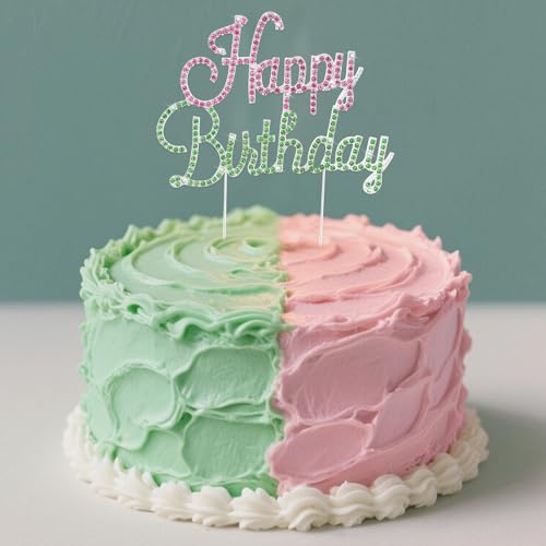 Cake Topper Gold Birthday Decorations for Women
