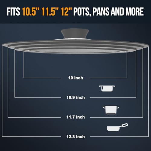 Universal Lid for 10.5" (10.5 + 11.5 + 12 inch / Gray)
