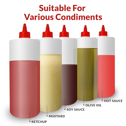 Plastic Squeeze Bottles (4 Count)
