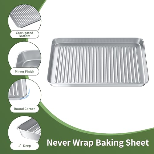 Baking Sheet with Cooling Wire Rack Set