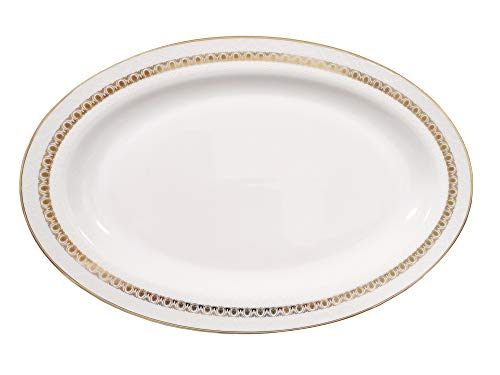 Stylish and Elegant 57 Pieces Bone China Dinnerware Set Service for 8 People (Caramel)