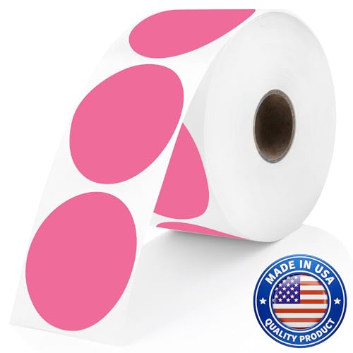 Bright Pink Thermal Labels (Bright Pink / 735 Stickers)