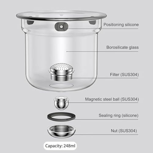 Magnetic Glass Teapot with Infuser (720ml)