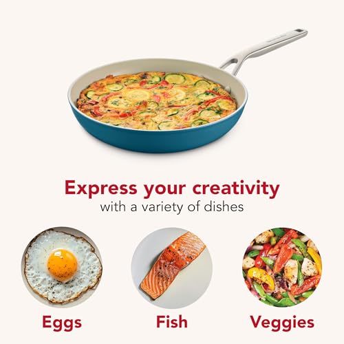 Hard Anodized Ceramic Induction Nonstick Cookware Frying Pan (Agave / 10-Inch)
