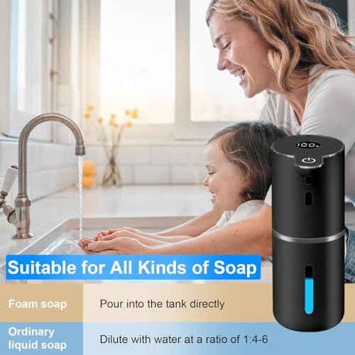 Automatic Foaming Soap Dispenser Touchless (Black / Foam)