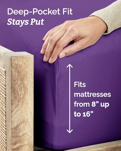 Twin Size 3 Piece Sheet Set (36 - Purple / Twin)