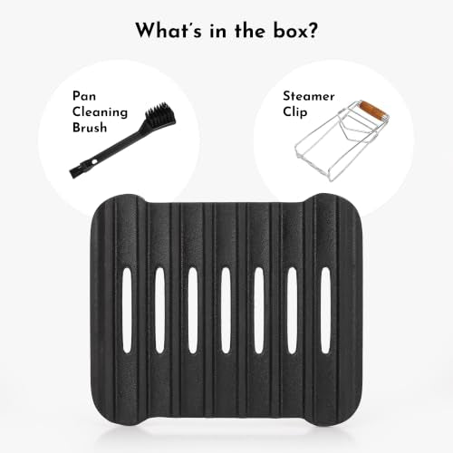 Cast Iron Grill Pan for 4QT+ Square Air Fryers