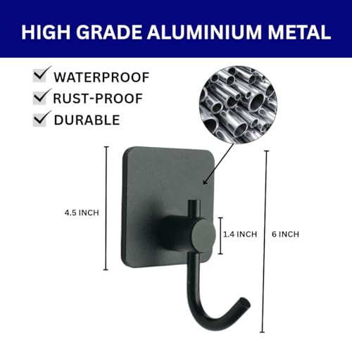 Adhesive Hooks for Hanging (4 Count)