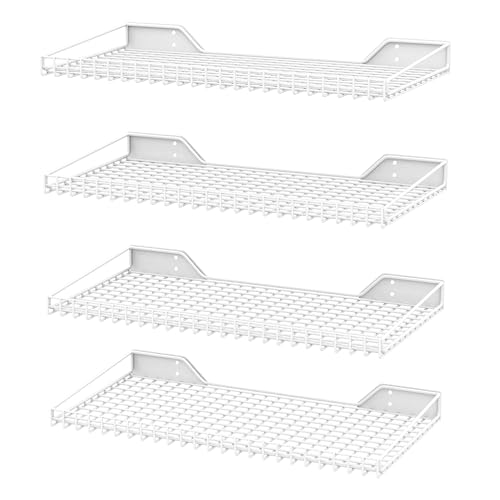 Wall Mounted Storage Shelf for Garage (White)