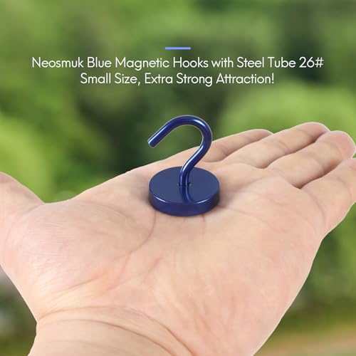 Magnetic Hooks Large Opening (Navyblue / 80lb Magnetic Hooks)