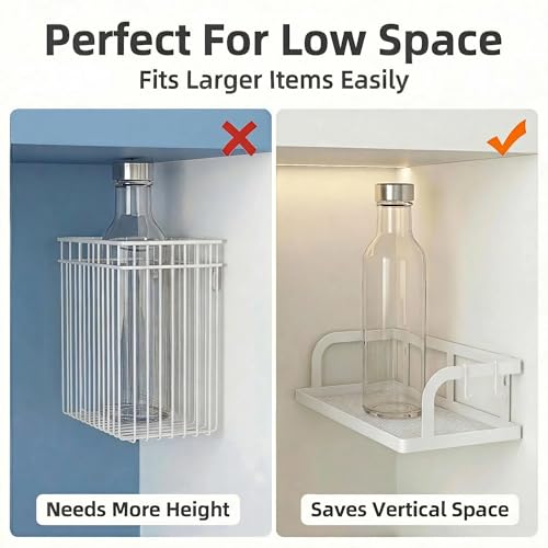 2 Pack 16.5" Extra Long Slim Hollowout Shower Caddy (White / U-Shape Easy Access (16.5" Extra Long))
