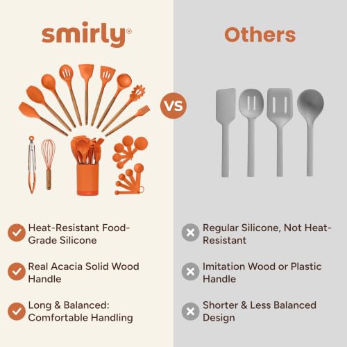 Silicone Kitchen Utensils Set (Orange)