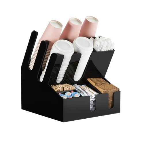 Modern Organized Coffee Condiment Organizer