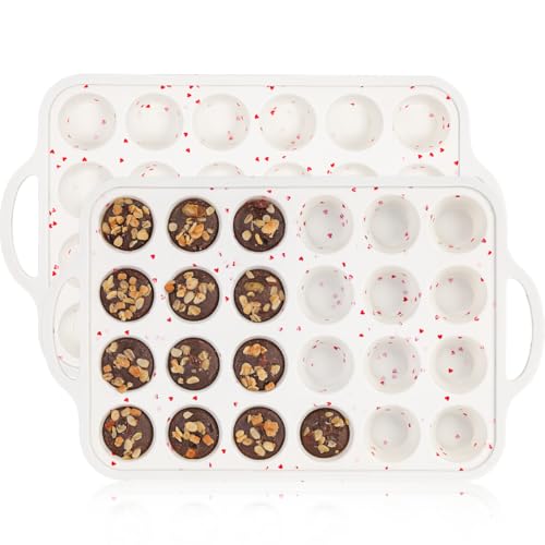 Mini Muffin Pan (Creamy Heart / 24-Cup Mini)