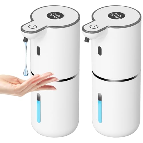 2 Pack Automatic Liquid Soap Dispenser Touchless (2 Pack- White / Liquid)