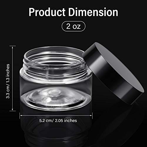 6 Pack 1 oz Plastic Jars (6 Count)