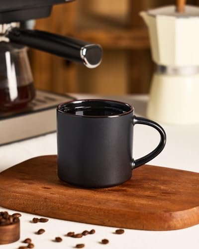 Coffee Mugs Set of 6 (Matte Black / 6pcs)