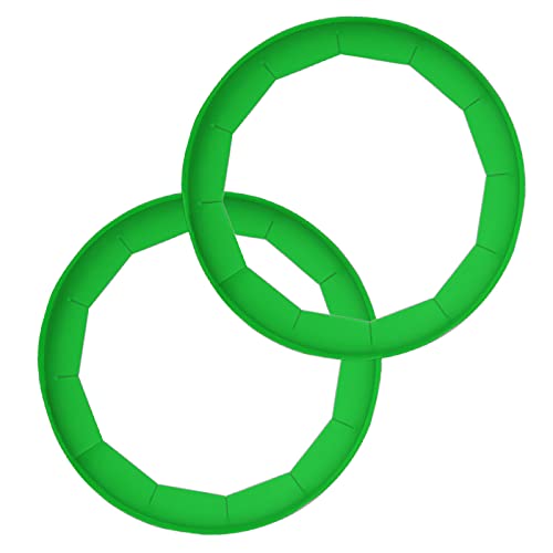 Adjustable Silicone Pie Crust Shields (2 PCS (Green))