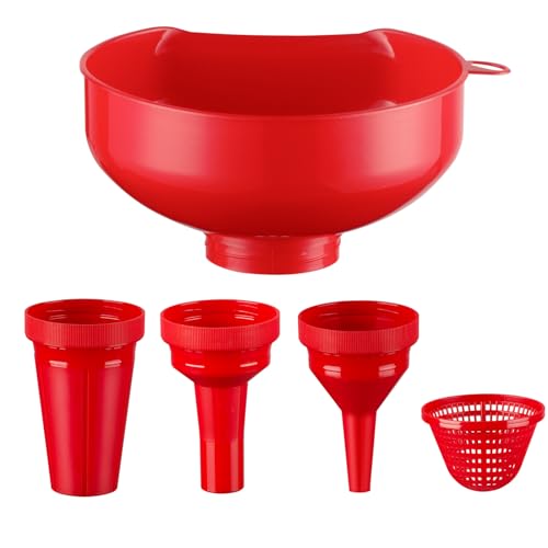 Wide Mouth Versatile Funnel for Kitchen Use for Filling Bottles