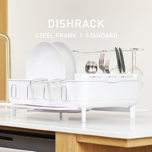 Steel Frame Dishrack (White / Full-Size (20'' X 22.3'' X 11.5''))