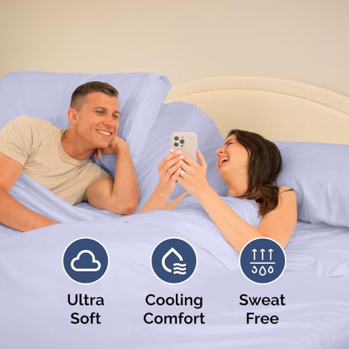 Flex Top Split Head King 4 Piece Sheet Set (35 - Lavender / Split Head/Flex Top)