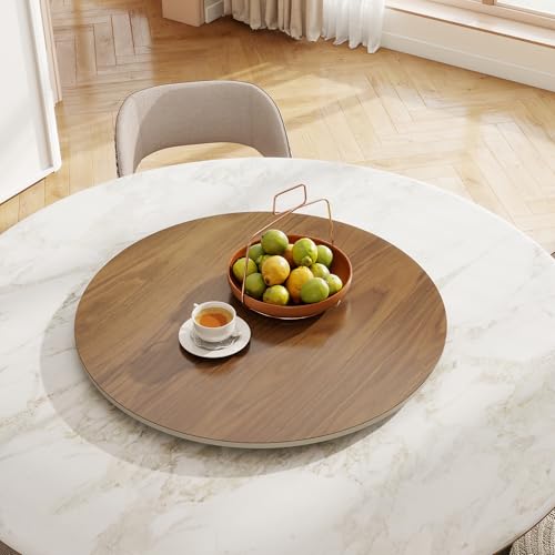 31.5" Sintered Stone Lazy Susan for Table Top (Walnut / 80CM)