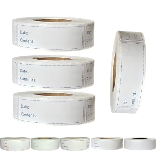 Freezer Labels 4 Rolls 2000pcs (4 Rolls 2000pcs / Blue- 4 Rolls 2000pcs)