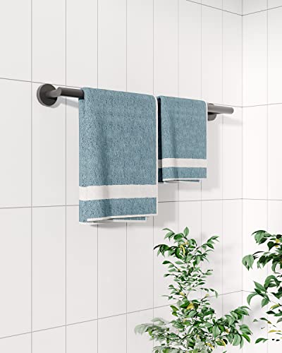 24 Inch Towel Bar Black Towel Rack for Bathroom Kitchen Towel Holder SUS304 Stainless Steel RUSTPROOF Wall Mount Total Length 26 inch (Matte Black / 24 inch(Center to Center))