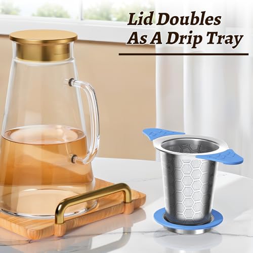 Tea Infuser for Loose Leaf Tea (1 Pack - Ocean Blue)