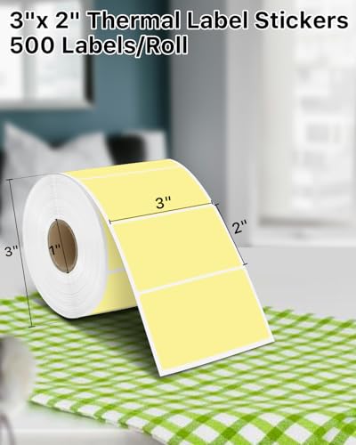 3" x 2" Thermal Labels (3"x2" / Yellow)